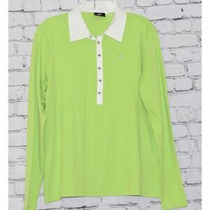 Bogner Women’s Long Sleeve Golf Sports Polo Shirt Size Large